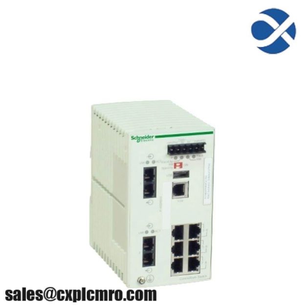 Schneider Electric TCSESM083F2CU0 Switch, 8 Ports: Industry Standard Networking Innovation